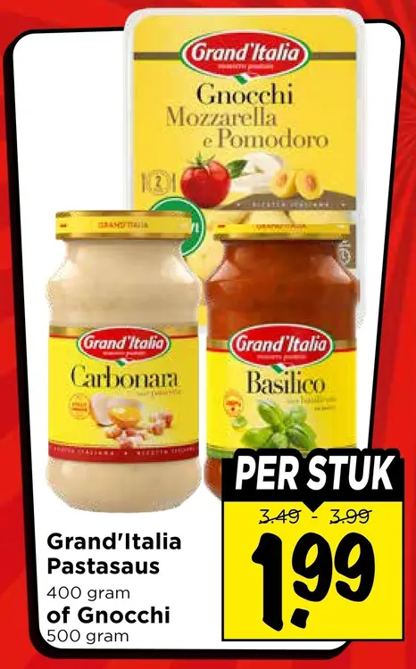 Aanbieding: Pastasaus of Gnocchi