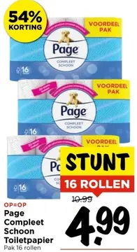 Aanbieding: Page Compleet Schoon Toiletpapier