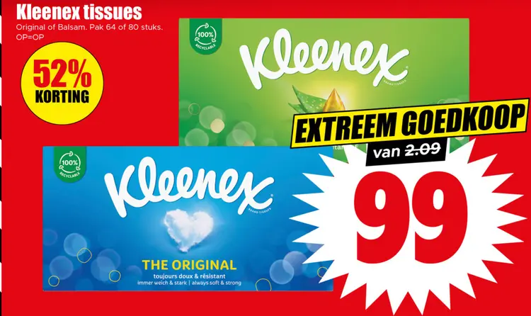 Aanbieding: Kleenex tissues