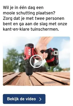 Aanbieding: kant-en-klare tuinschermen