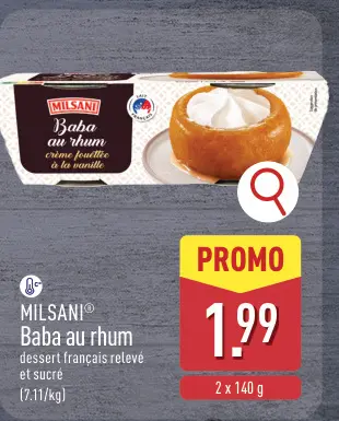 Offre: MILSANI® Baba au rhum