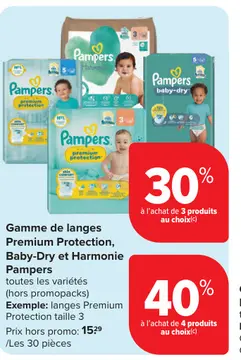 Offre: Gamme de langes Premium Protection, Baby-Dry
