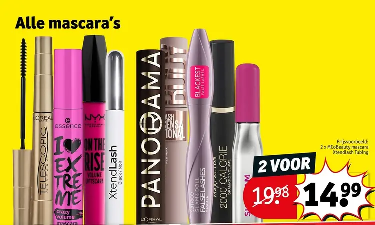 Promotie: Alle mascara's