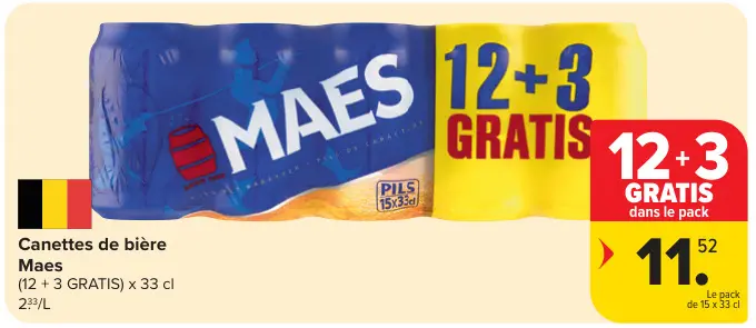 Offre: Canettes de bière