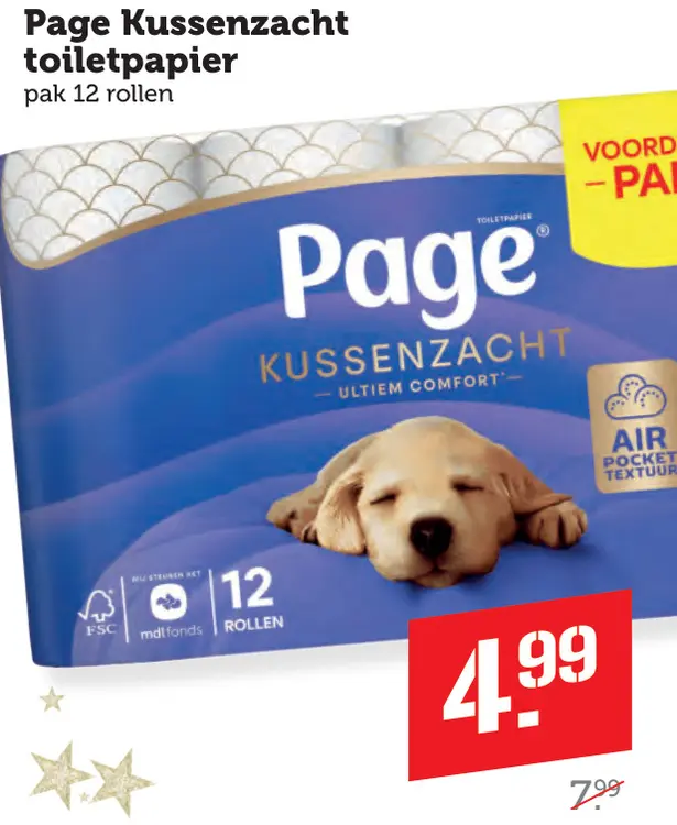Aanbieding: Kussenzacht toiletpapier