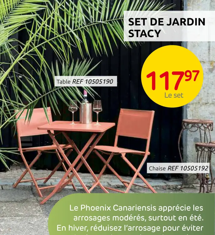 Offre: Set de jardin stacy