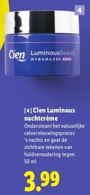 Aanbieding: Luminous nachtcrème