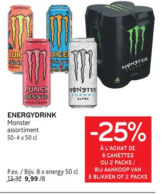 Offre: ENERGYDRINK Monster assortiment