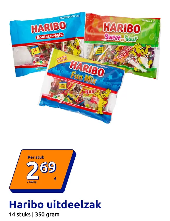 Aanbieding: Haribo uitdeelzak