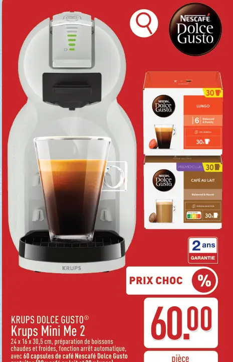 Offre: KRUPS DOLCE GUSTO® Krups Mini Me 2