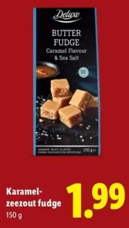 Aanbieding: Karamel-zeezout fudge