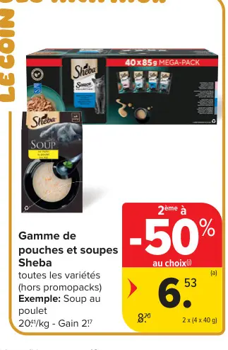 Offre: Gamme de pouches et soupes