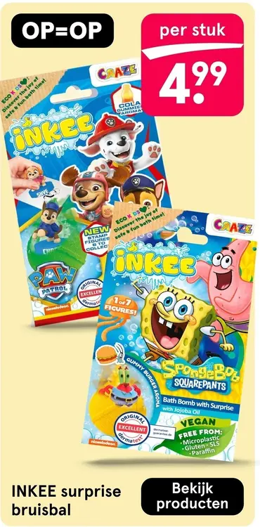 Aanbieding: INKEE surprise bruisbal