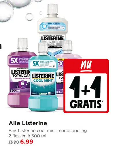 Aanbieding: Listerine cool mint mondspoeling