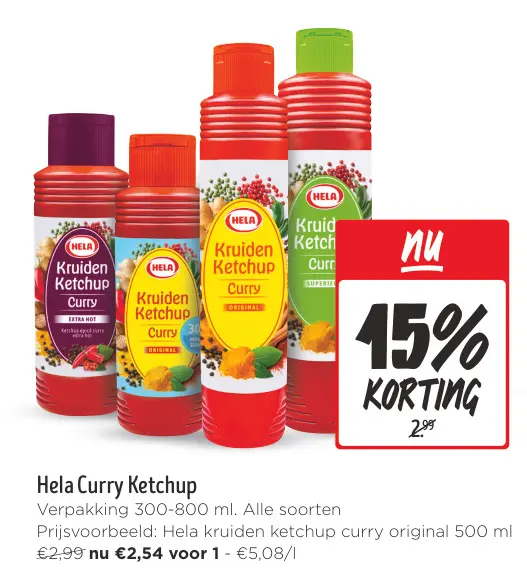 Aanbieding: Hela Curry Ketchup