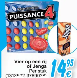 Aanbieding: Vier op een rij of Jenga
