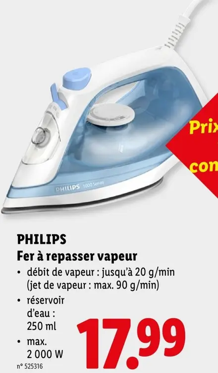 Offre: Fer à repasser vapeur