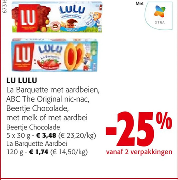 Aanbieding: LU LULU La Barquette met aardbeien, ABC The O