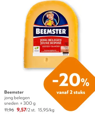 Promotie: Jong belegen sneden