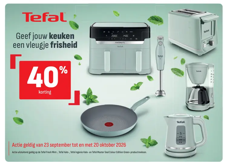 Offre: Gamme d'appareils de cuisine Fresh Mint, Halo, Ingenio Halo, Master Seal Colour Edition Green