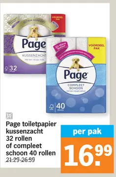 Aanbieding: Page toiletpapier