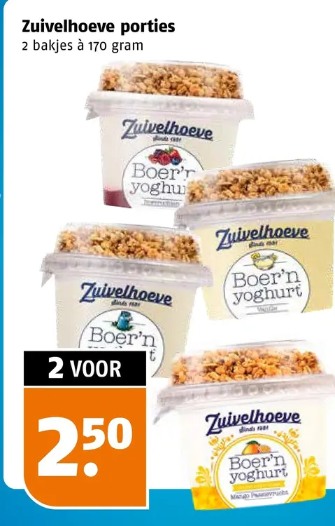 Aanbieding: Zuivelhoeve porties