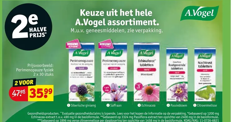 Aanbieding: A.Vogel Perimenopauze fysiek