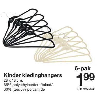Promotie: Kinder kledinghangers