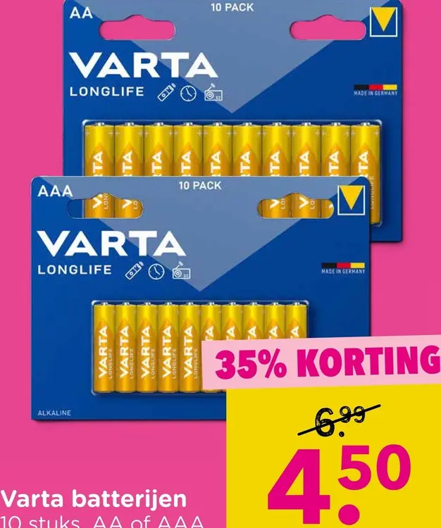 Aanbieding: Batterijen