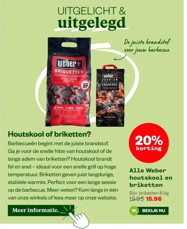 Aanbieding: Houtskool en briketten