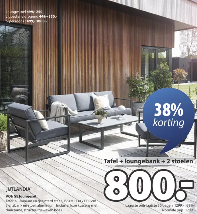 Promotie: VONGE loungeset
