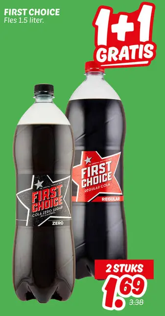 Aanbieding: First choice cola