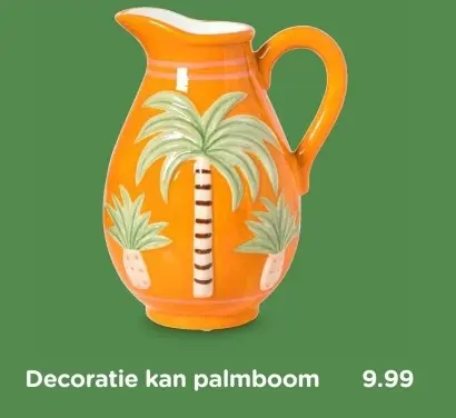 Aanbieding: Decoratie kan palmboom