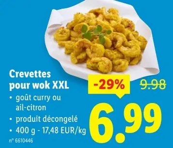 Offre: Crevettes pour wok XXL