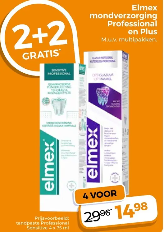 Aanbieding: Elmex mondverzorging Professional en Plus