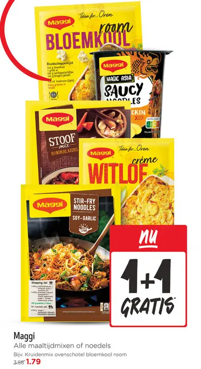 Aanbieding: Alle maaltijdmixen of noedels