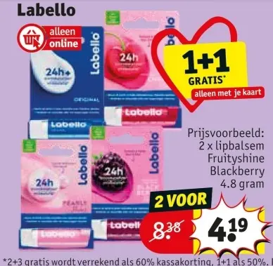 Promotie: lipbalsem Fruityshine Blackberry