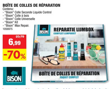 Offre: Boîte de colles de réparation
