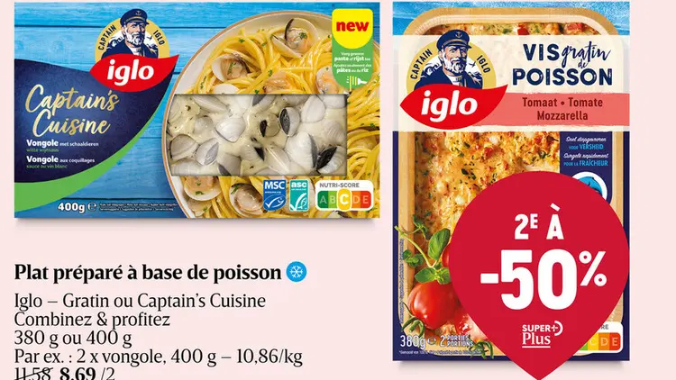 Offre: Plat préparé à base de poisson