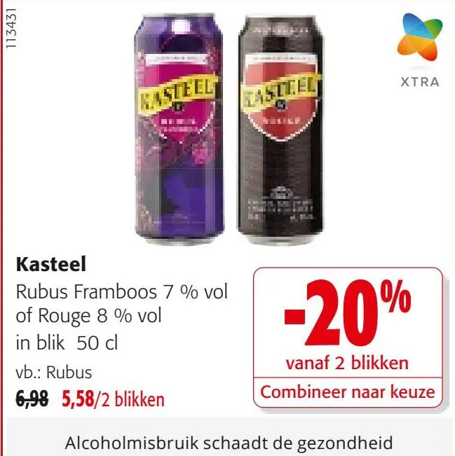 Promotie: Kasteel Rubus Framboos of Rouge