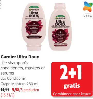 Promotie: Shampoo's, conditioners, maskers of serums