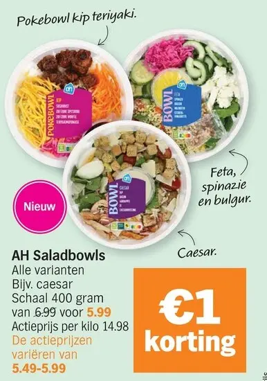 Promotie: AH Saladbowls