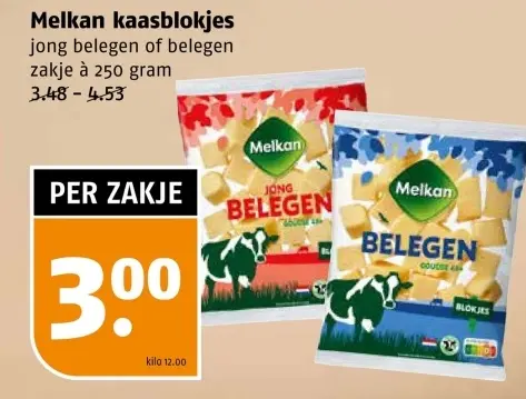 Aanbieding: Kaasblokjes