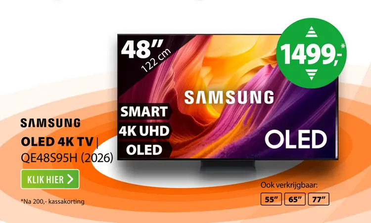 Aanbieding: Oled 4k tv qe48s95h