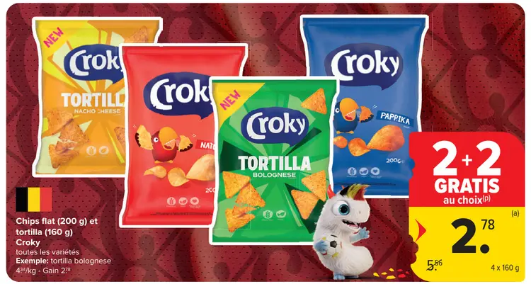 Offre: Chips flat et tortilla