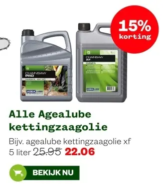 Aanbieding: Alle Agealube kettingzaagolie