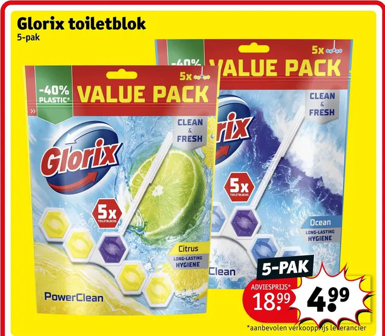 Aanbieding: Glorix toiletblok