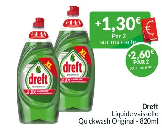 Offre: Liquide vaisselle Quickwash Original