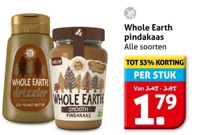 Whole Earth pindakaas