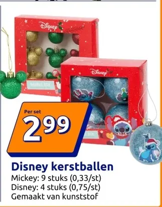 Aanbieding: Disney kerstballen